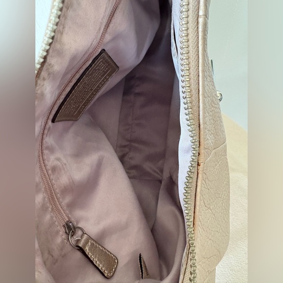 Coach Kristin Champagne Leather Hobo Shoulder Bag - Picture 14 of 16